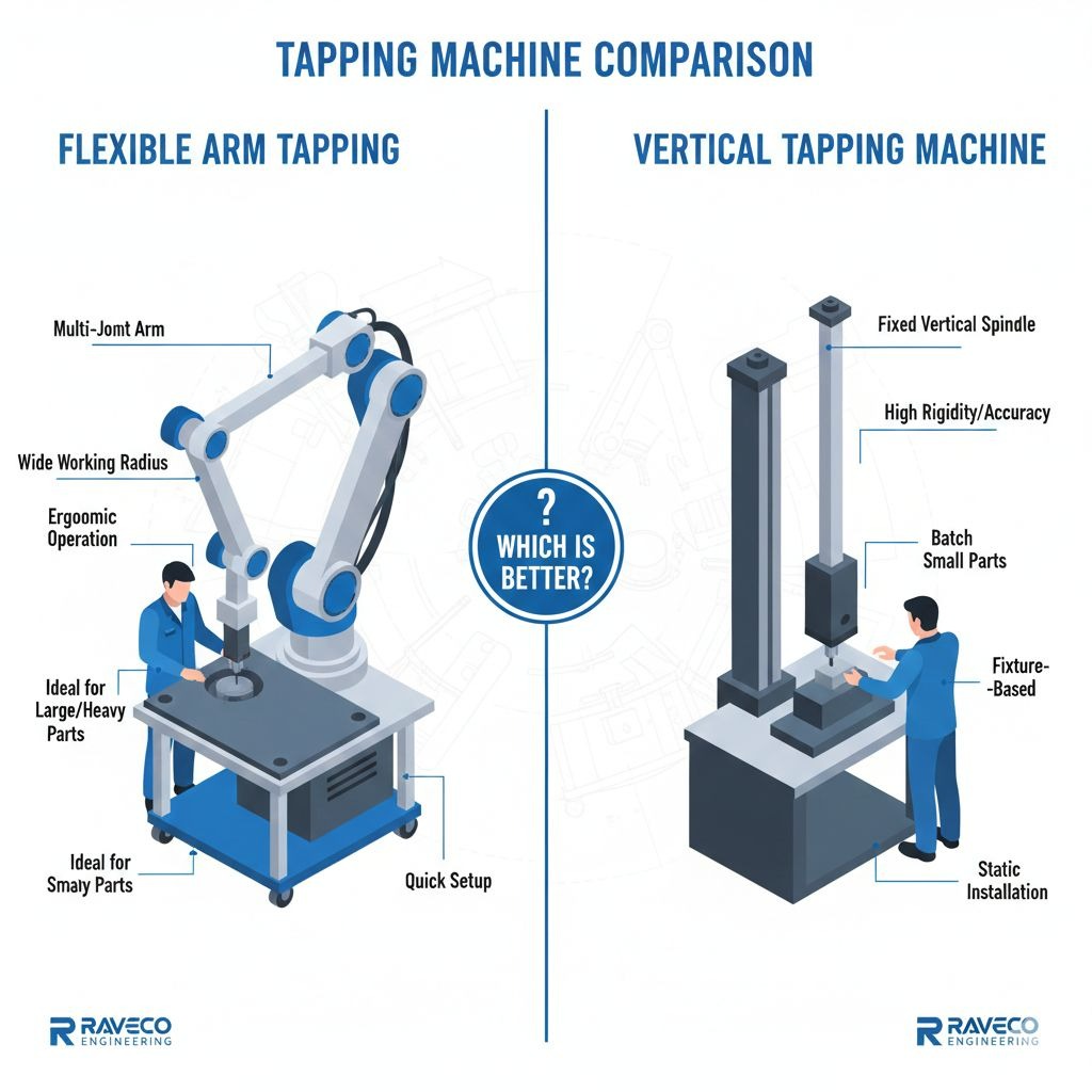 Flexible Arm or Vertical Tapping Machine